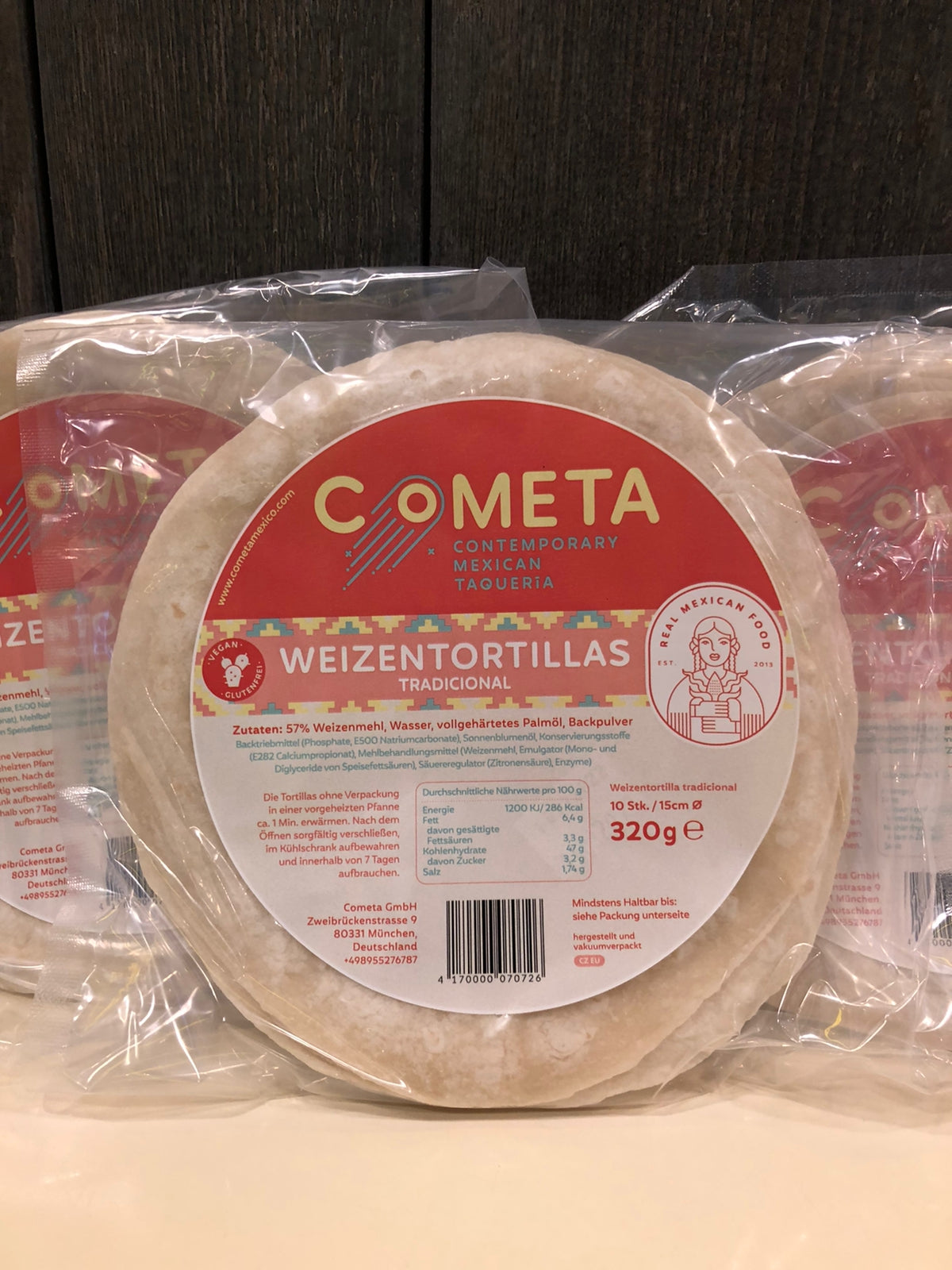 Tortillas Weizen Cometa 10 Stück 320gr