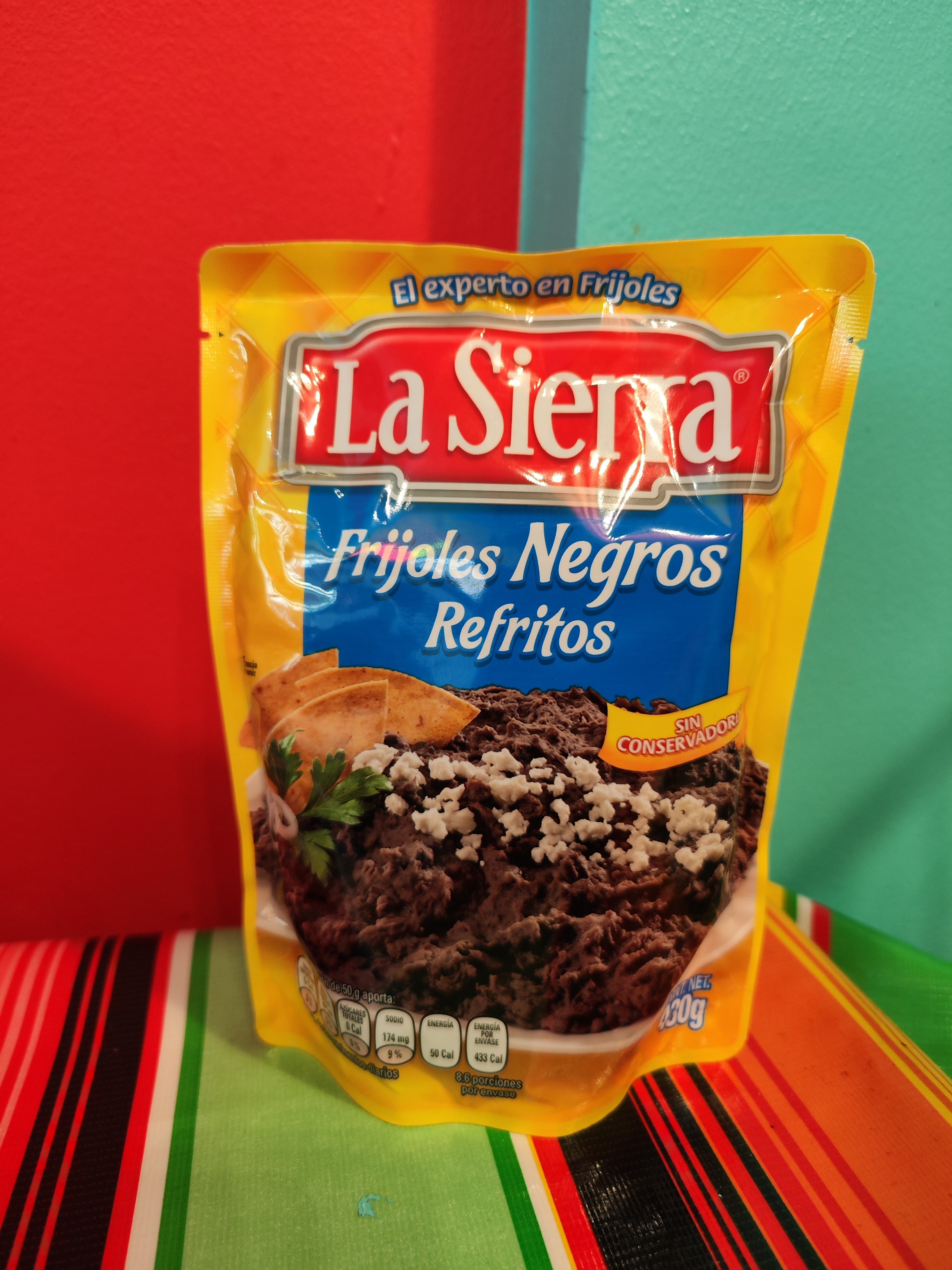 Frijoles LA SIERRA Refritos Negros 430 gr Pouch